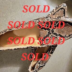 New Express Woman's Flats Size 6 Brown Creme Black